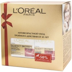 Набор L'Oreal Возраст эксперт трио актив 45+ крем дневной+крем вокруг глаз 50 мл+15 мл