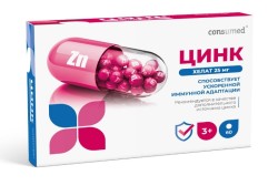 Цинк хелат Consumed 60 шт. табл. 25 мг