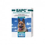 Барс, 1,4 мл 4 шт пипет. инсектоакарицидные для собак