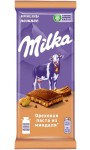 Шоколад, Milka (Милка) 80 г Ореховая паста Миндаль