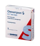Омнитроп, раствор для подкожного введения 6.700 мг/мл 1.5 мл 1 шт картридж
