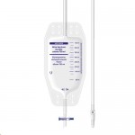 Мочеприемник носимый ножной, Apexmed (Апексмед) 750 мл 1 шт арт. 0304-04-75 28 см люкс (дополнительный порт и мягкая подкладка)