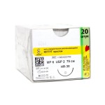 Кетгут, р. 2 (M6) 75 см простой игла колющая HR-30 30 мм