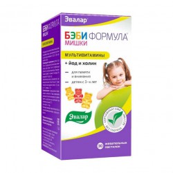 Бэби Формула мишки 30 шт. паст. жев.