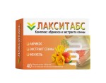 Комплекс абрикоса и экстракта сенны, Лакситабс таблетки жевательные 500 мг 40 шт БАД