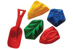 Набор малый песочный (1 совок + 4 формочки)