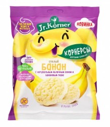 Мини хлебцы Doctor Korner хрустящие рисовые с бананом без глютена 30 г