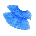 Бахилы полиэтиленовые, 1 шт 17 мкм Эконом гладкие пара синие в капсулах 28 мм